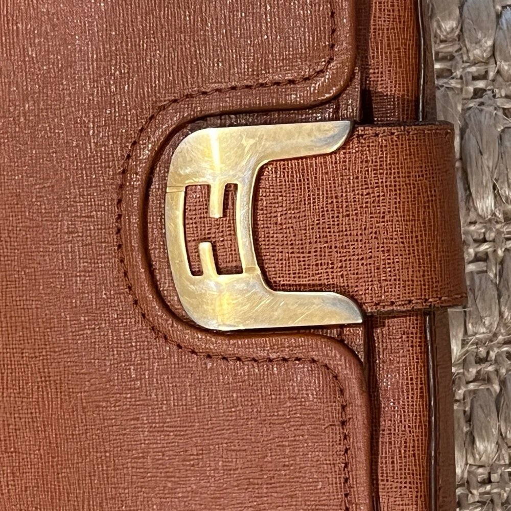 Fendi Cognac Leather Chameleon Satchel Bag - Picture 3 of 16